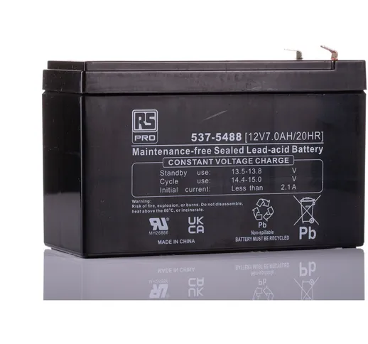 Batteria al piombo sigillata , 12V, 7Ah, 151 x 65 x 93.5mm, -20 ? +60°C