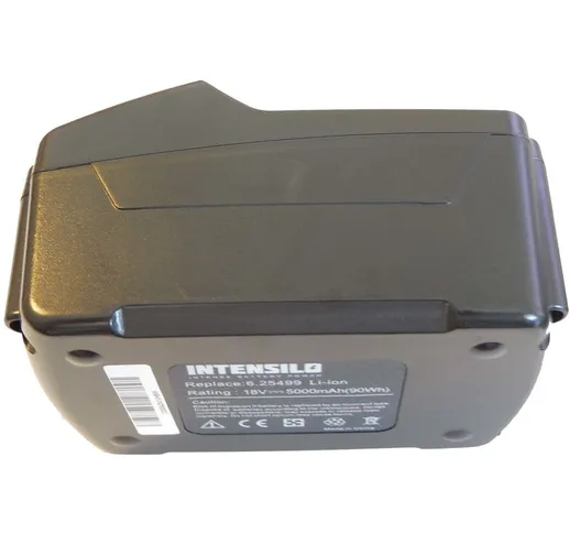 Batteria Li-Ion 5000mAh per Metabo ASE 18 LTX, BF 18 LTX 90, BHA 18 LT, BS 18 sostituisce...