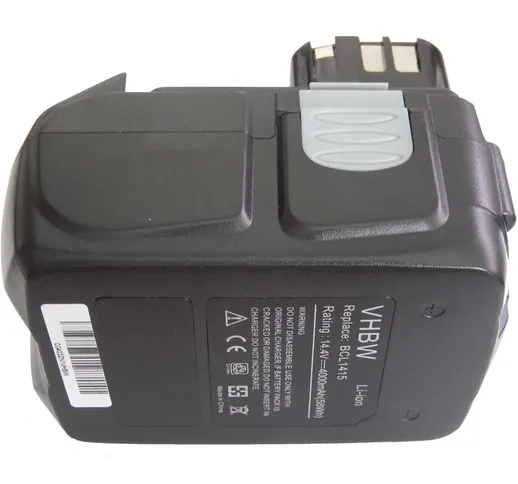Batteria Li-Ion 4000mAh per utensili elettronici Hitachi DS 14DMR, DS 14DV, DS 14DVA, DS 1...