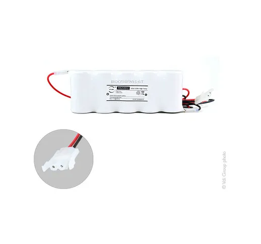  - Batteria per lampada d'emergenza 5xD ST1 + AMP 6V 4Ah