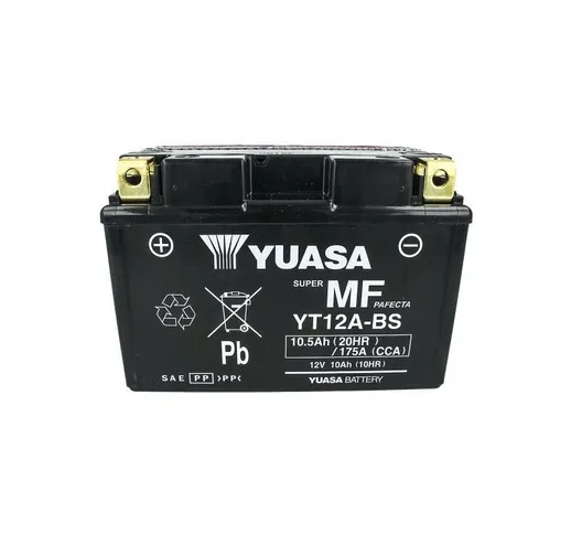 Batteria Moto YT12A-BS Con Acido 12V 10Ah 175A - Yuasa