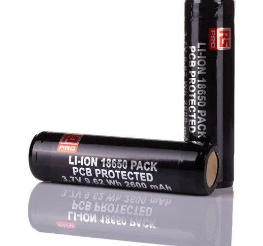 Batteria ricaricabile Rs Pro formato 18650, 3.7V, 2.6Ah, Ioni di litio