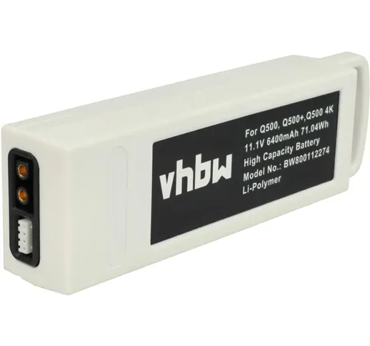 Batteria vhbw Li-Polymer 6300mAh (11.1V) per Drohne Multicopter Quadrocopter Yuneec Q500,...