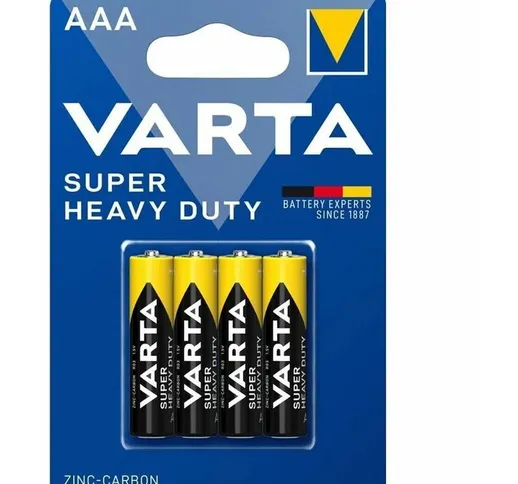 Batterie Pile Stilo VARTA Super Heavy Duty AA Radio Orologio Mouse e Telecomando – 4 conf....