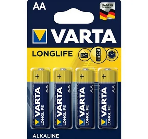 Batteria  1,5V aa Stilo Longlife Alcalina confezione da 4 pile