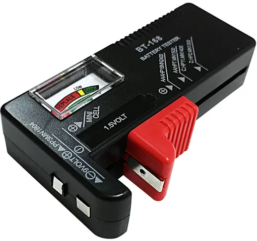 Battery Tester Checker Tester batteria universale Monitor per batterie AA AAA CD 9V 1.5V B...