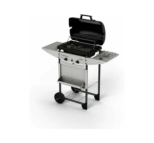 Barbecue A Gas  Expert Deluxe A Pietra Lavica Fornello Griglia Bbq