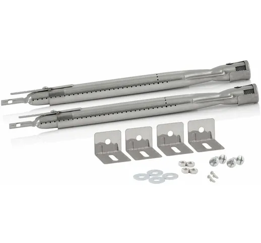 Set universale di bruciatori in acciaio inox 2 pezzi Bruciatore di ricambio per barbecue a...