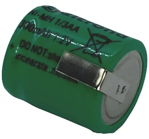 1/3AA Batteria ricaricabile speciale 1/3 aa linguette a saldare a z NiMH 1.2 v 300 mAh - 