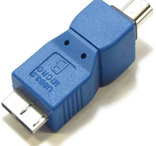 BeMatik - Adattatore USB 3.0 a USB 2.0 (Micro USB B Maschio a Mini USB A Maschio