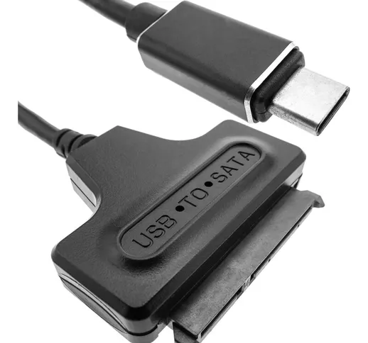 BeMatik - Adattatore USB-C 3.1 maschio a SATA 15+7 pin per disco rigido HDD e SSD