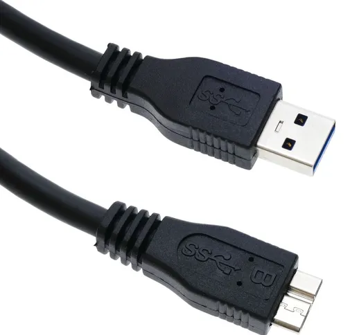 BeMatik - Cavo USB 3.0 SuperSpeed (AM/MicroUSB-M di tipo B) 1m