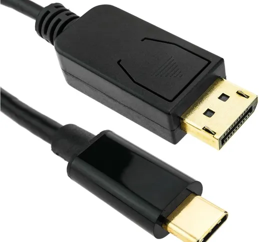 BeMatik - Cavo USB 3.1 C maschio a DisplayPort maschio Convertitore video 4K Ultra HD 60Hz...