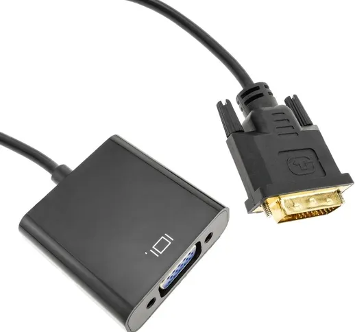 Convertitore adattatore Da dvi-d a vga su cavo da 15 cm - Bematik