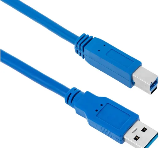 BeMatik - Super cable USB 3.0 A maschio a B maschio 1m