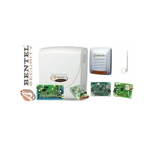 Bentel Security - Bentel Absoluta Plus 8/48 + Box +Sirena + ip + Gsm + Antenna - ABS-48-KI...