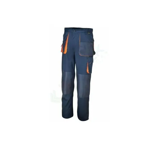 Pantaloni da lavoro leggeri 65% poliestere-35% cotone, 180 gr/m2. Taglia xl - Blu