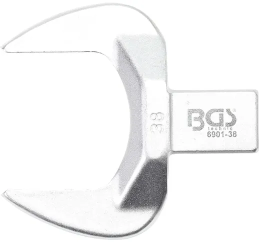 Bgs 6901-38 chiave a forchetta a innesto 38 mm, attacco 14 x 18, cromato, opaco