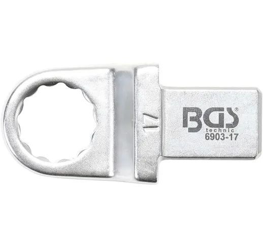 Bgs 6903-17 chiave ad anello da 17 mm, attacco 14 x 18, cromato, opaco