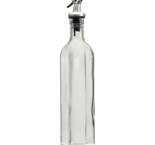 Insma - Bicchiere da 500 ml 18 once di olio d'oliva e aceto dispenser bottiglia da cucina...