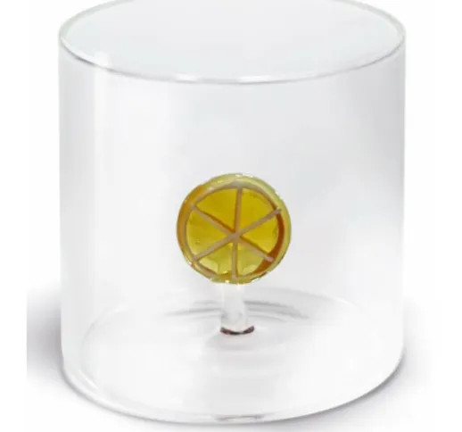 Bicchieri monterey in vetro borosilicato 250 ml con diversi soggetti Wd Lifestyle Arancia