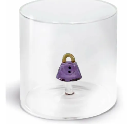 Bicchieri monterey in vetro borosilicato 250 ml con diversi soggetti Wd Lifestyle borsa