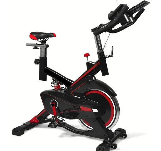 Bici Da Spinning Volano 16kg Spin Bike Bicicletta Ellittica Cardio Fitness 146