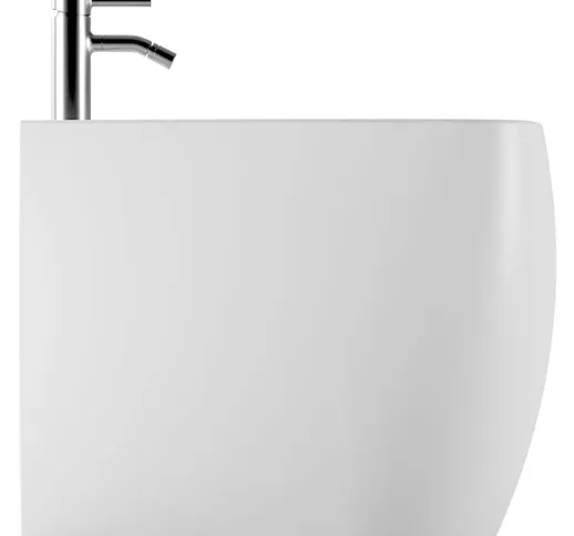 Ceramica alice Bidet Nur filomuro cm. 55x35 bianco lucido