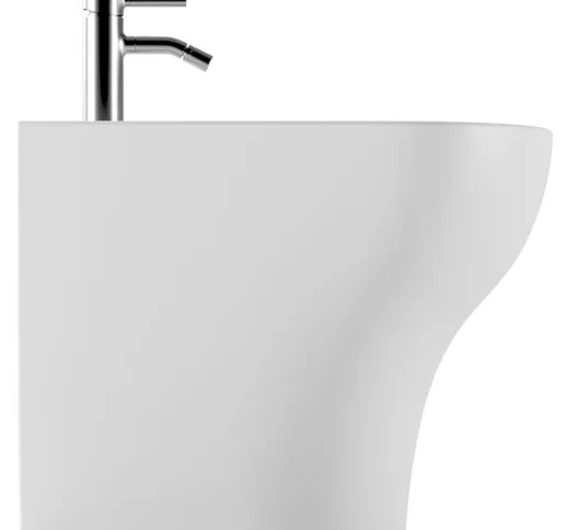 Bidet Unica filomuro cm. 54x35 bianco lucido - Ceramica Alice