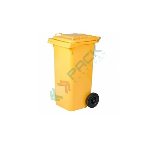 Bidone spazzatura per la raccolta differenziata rifiuti, capacità 80 Lt, certificato UNI E...