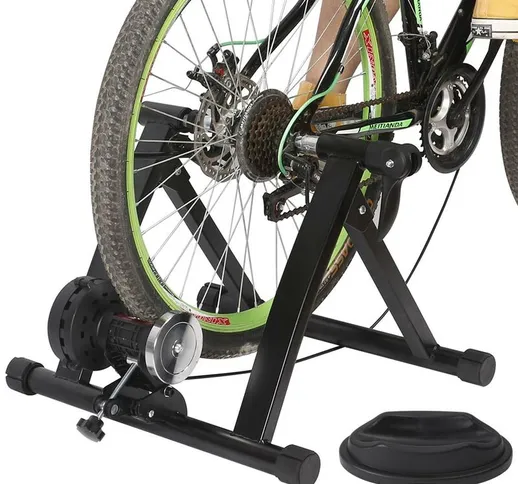 Bike Trainer Bici Biciletta Indoor Supporto Magnetico 6 Livelli Allenamento