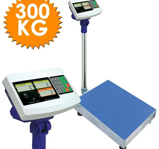 Bilancia Bilico Digitale Elettronica Professionale 300 Kg Con Doppio Display