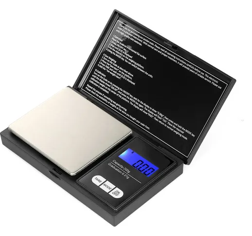 Tancyco - Bilancia digitale portatile 200g/0.01g Bilancia per gioielli in oro ad alta prec...
