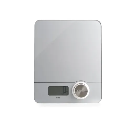 Bilancia elettronica da cucina Eva 033311 dinamo - senza batterie silver