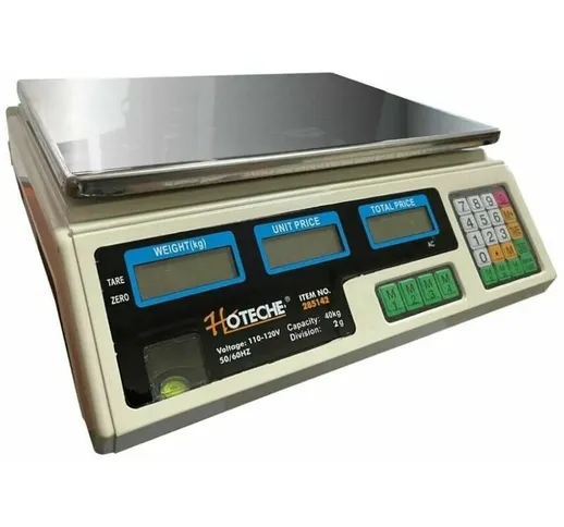 Topolenashop - bilancia elettronica digitale acciaio inox professionale max 40 kg / 2GR 28...