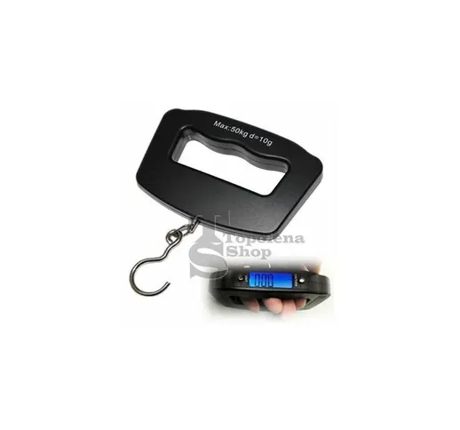 Topolenashop - bilancia portatile elettronica pensile per pesca caccia 50 kg pesa valigie