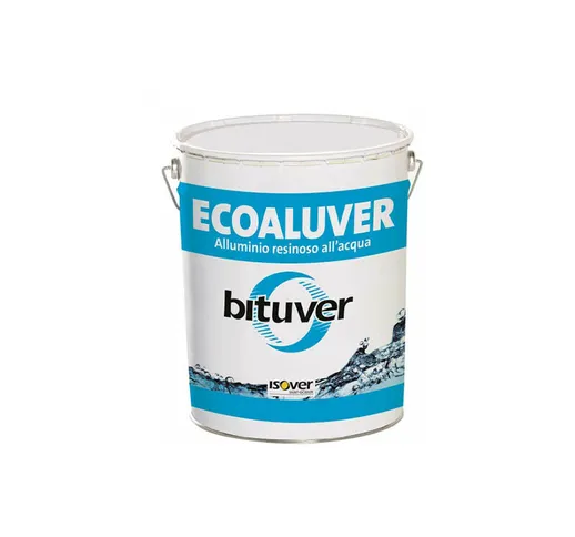 Bituver ecoaluver 5 - vernice protettiva all'acqua a base di pigmeti di alluminio 5 kg Iso...