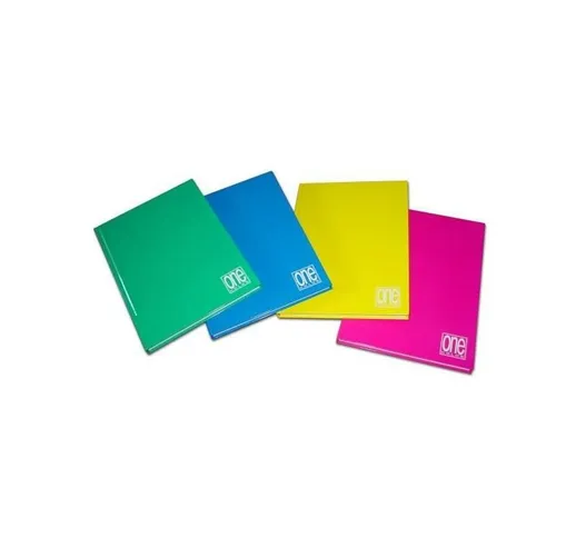 One color quaderno A5 60 gr cartonato quadretti 5MM 72 fogli conf 5 Pz. - Blasetti