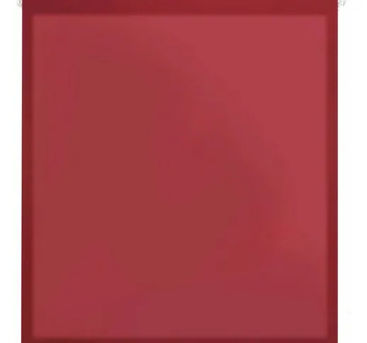 Aure Tenda a rullo traslucida tinta unita senza perforazione - Rosso bordeaux, 67 x 180 cm...