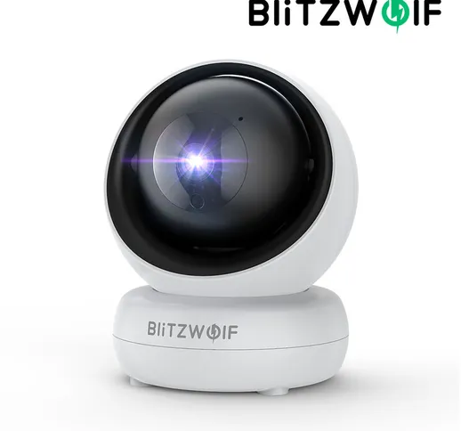 BlitzWolf BW-SHC2 Tuya 1080P Smart Home Security Camera H.265 350 ° PTZ IR Visione notturn...