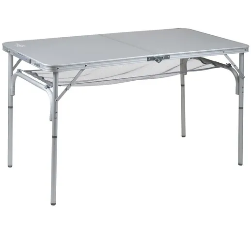 Tavolo da Campeggio Pieghevole Premium 120x60 cm in Alluminio - Grigio - Bo-camp