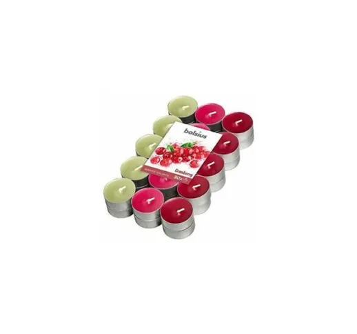 Tealight Multicolor Cranberry 30pz - Bolsius