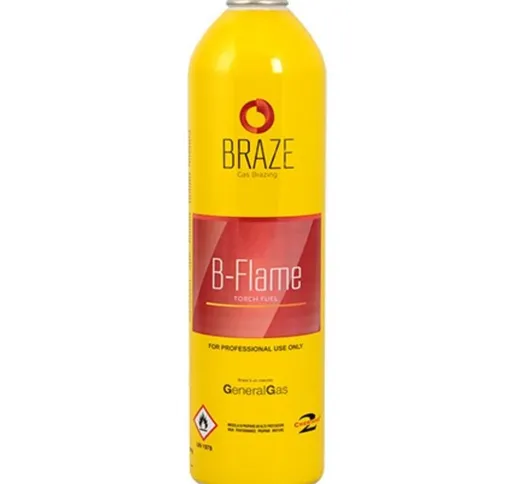 Bombola usa e getta monouso gas B-FLAME per cannello brasatura dolce forte 3000°