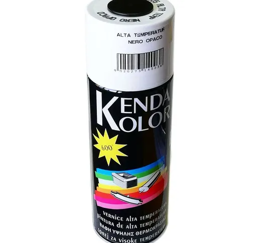 Bomboletta 400ml spray per alta temperatura max 600°c, colori happy color bianco opaco