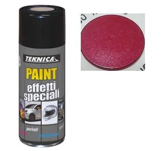 Teknica - Bomboletta vernice Spray rosso metallizzato - 400ml 17-0504