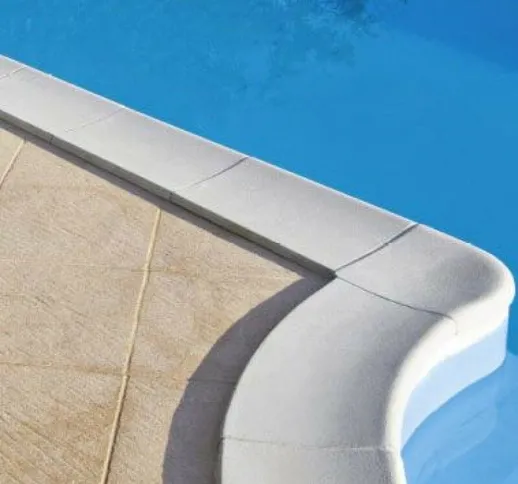 Bordo perimetrale per piscina con scala romana Bordostandardbianco74SC25