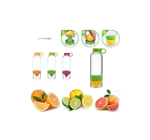 Trade Shop Traesio - Trade Shop - Borraccia Citrus Zinger Bottiglia Infusione Spremiagrumi...