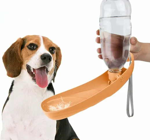 Borraccia per cani, dispenser d'acqua portatile da 550 ml per cani e gatti, borraccia per...