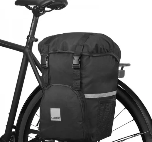 Borsa da bicicletta per borsa laterale singola da 15 litri Borsa da bicicletta multifunzio...
