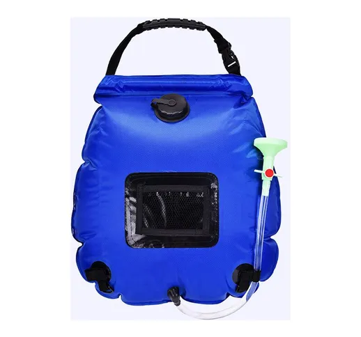 Borsa da doccia solare Campeggio, Borsa da doccia portatile da 20L Pieghevole portatile Pi...